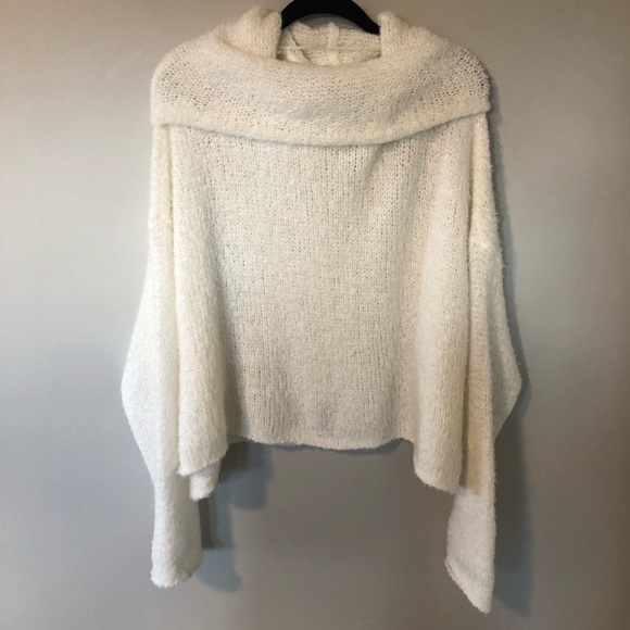 Free People BFF cowl neck sweater oversized - Picture 2 of 10